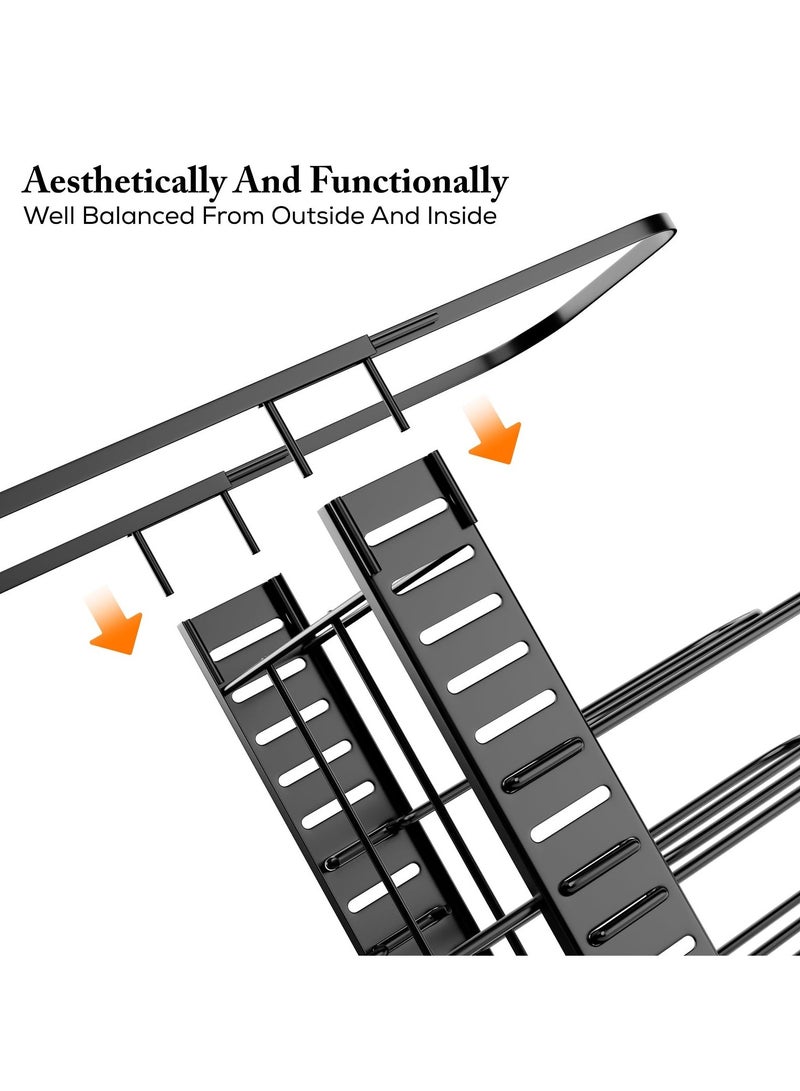 MIXDE Pots and Pans Organizer - 8-Tier Kitchen Cabinet Organizers and Storage, Adjustable Pot Racks for Cabinet, Frying pan, Bakeware, Lid, Dishes, Pot Rack for under Cabinet with 3-Way DIY Assembly - Image 2