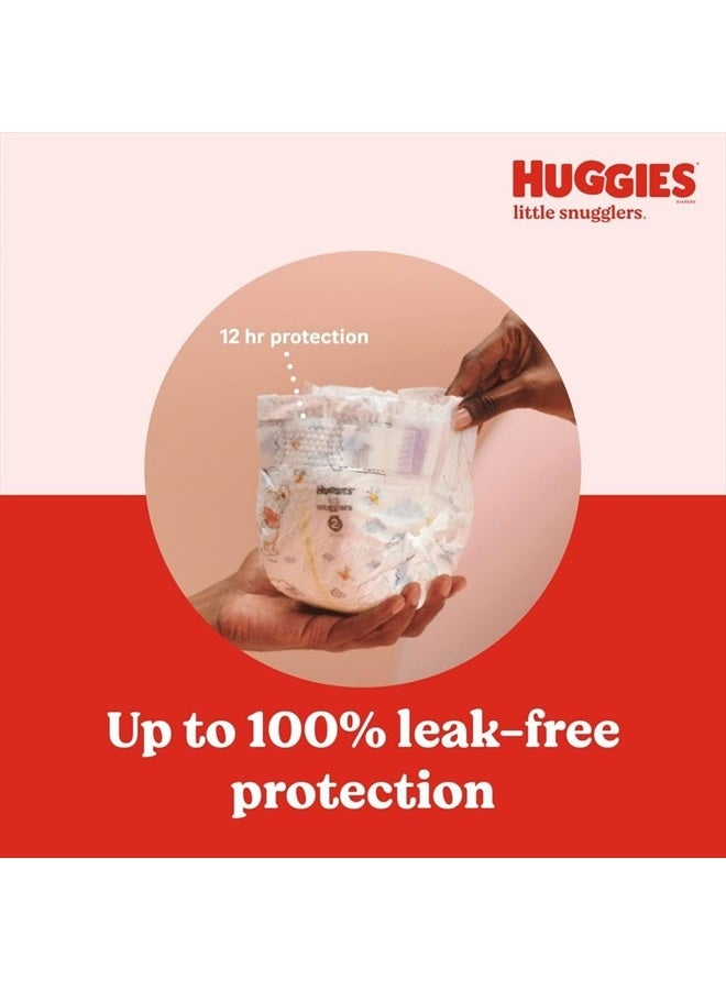 Huggies Newborn Diapers, Little Snugglers Baby Diapers, Size Newborn (up to 10 lbs), 128 Count - Image 5