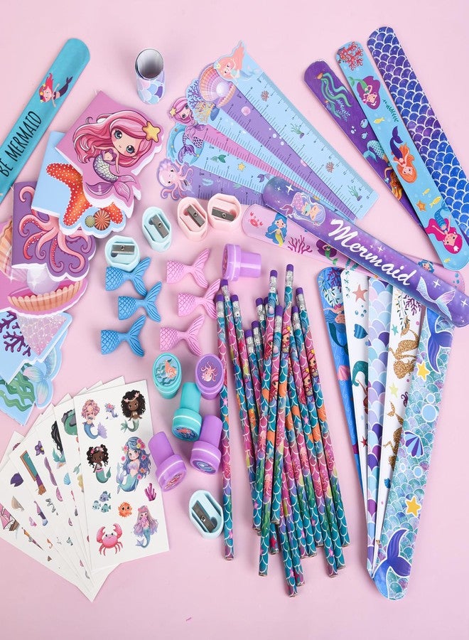 Ulema 108 Pcs Mermaid Party Favors Birthday Gifts Stickers Little Mermaid Party Decorations Goodie Bags Stuffer Pinata Supplies Classroom Rewards. - Image 4