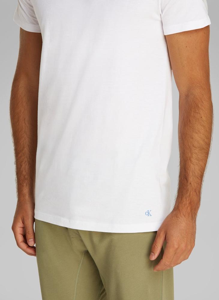 CALVIN KLEIN Cotton T-Shirts Short Sleeve Crew Neck - 3 Pack  - Image 4