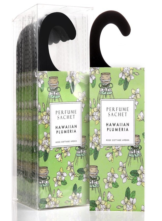ROSE COTTAGE Large 12 Packs Hawaiian Plumeria Hanging Closet Air Freshener Scented Sachets Long Lasting Smell Goods - Image 1