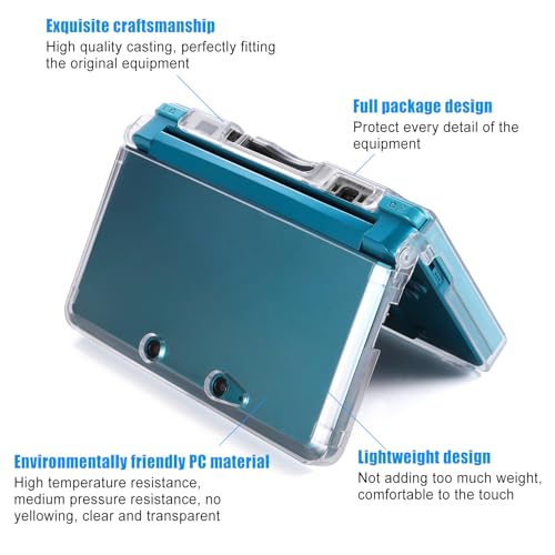 VSEER 3DS Case - VSEER Ultra Clear Crystal Transparent Hard Shell Protective Case Cover Skin for Nintendo 3DS - Image 4