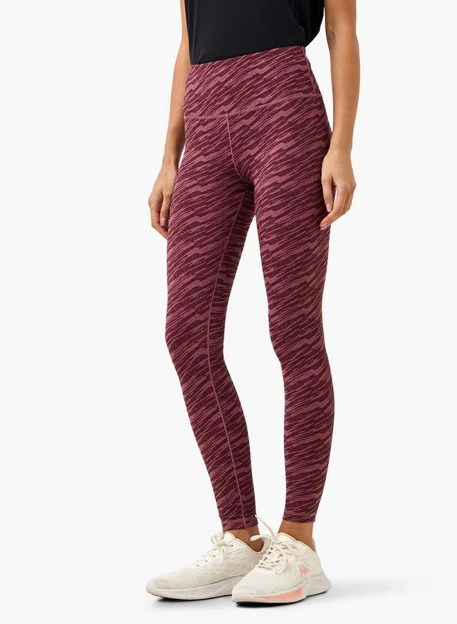 Kappa Kappa All-Over Print Leggings with Elasticated Waistband