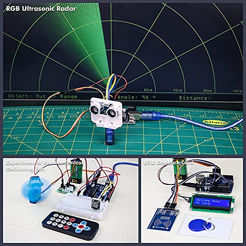 REES52 Scratch Starter Kit,Super Base Sensor Modules Kit Based on Arduino UNO R3 ATmega328P with 30 Lessons Compatible with Arduino IDE Mixly Mblock Graphical Programming - Image 2