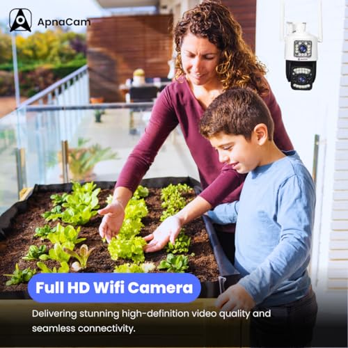ApnaCam 4G SIM Outdoor CCTV Camera | 3+2MP Dual Lens Security Cam with Pan & Tilt Zoom, Motion Detection, 2-Way Talk, IP66 Weatherproof, SD Card Support Up to 128GB (White) - Image 2