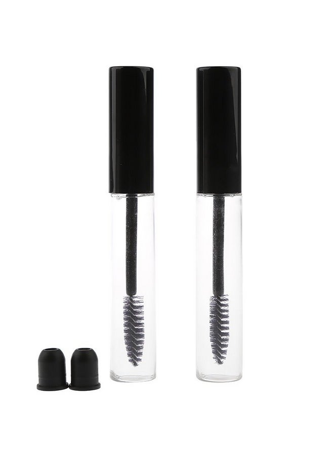 Vinayakart - 2Pcs Of 10Ml Empty Tube Eyelash Cream Mascara Wand Container Bottle Vials With Brush And Plugs Diy - Image 1