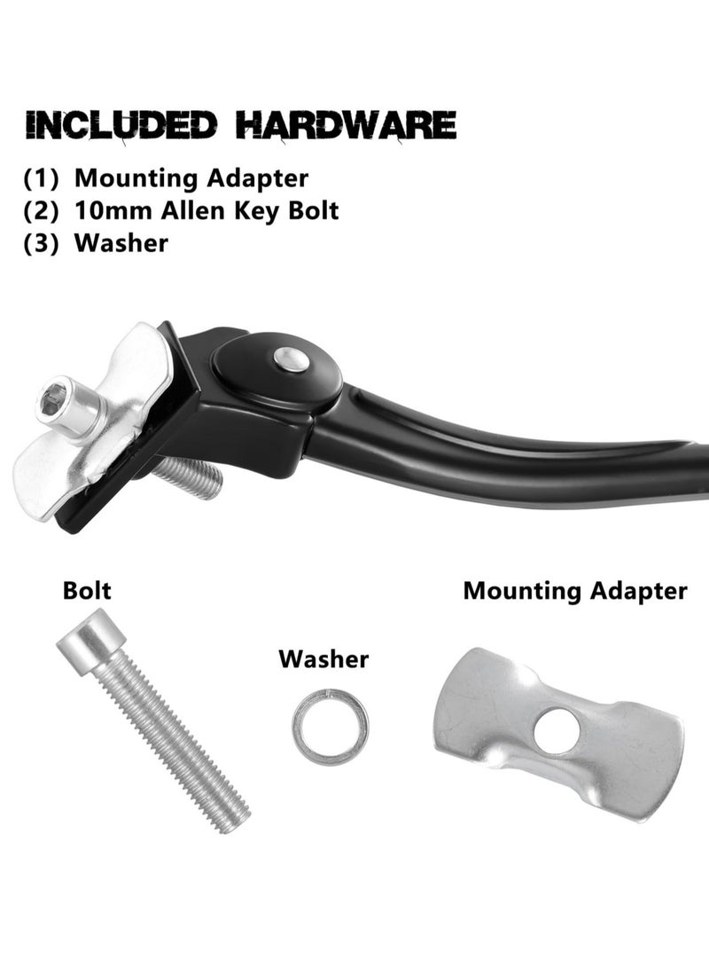 Captaintech Bicycles Stand, Adjustable Aluminum Alloy Bike Kickstand for 16 inch, 20 inch, 24 inch, 26 inch Bicycles - Button-style Latch, Suitable for Mountain, Road, and Hybrid Bikes - Image 4