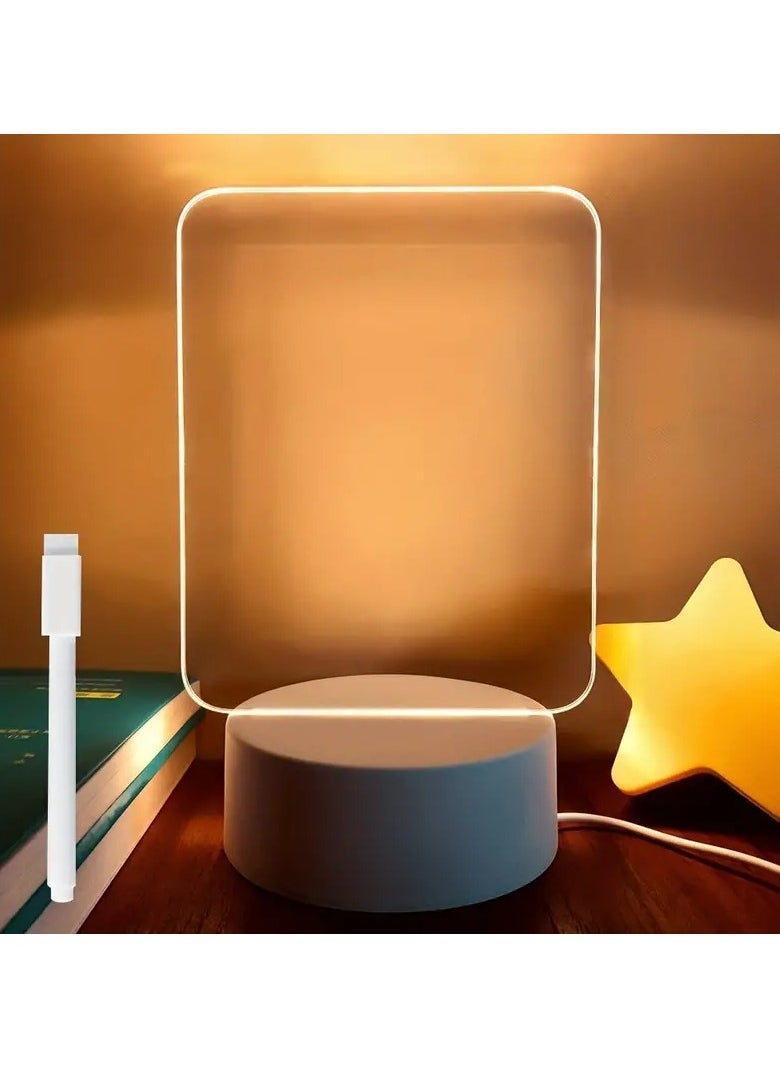 Generic Desk Night Light With Special Writing Pen For Kids Rooms, Bedrooms, Offices With USB Port, Erasable And Rewritable  - Image 2