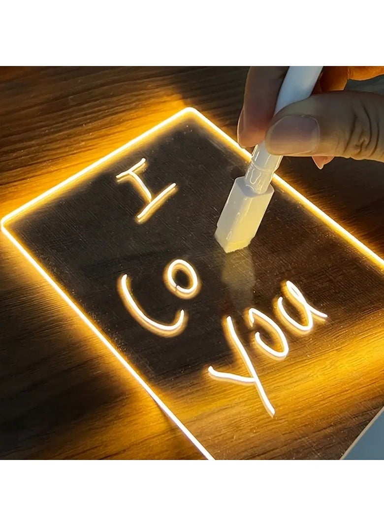 Generic Desk Night Light With Special Writing Pen For Kids Rooms, Bedrooms, Offices With USB Port, Erasable And Rewritable  - Image 3
