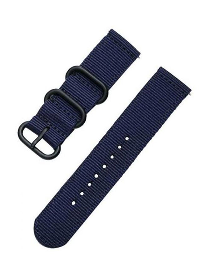 NIBEMINENT Garmin Vivomove Hr Premium Nylon Soft Smart Watch Band Strap Navy Blue