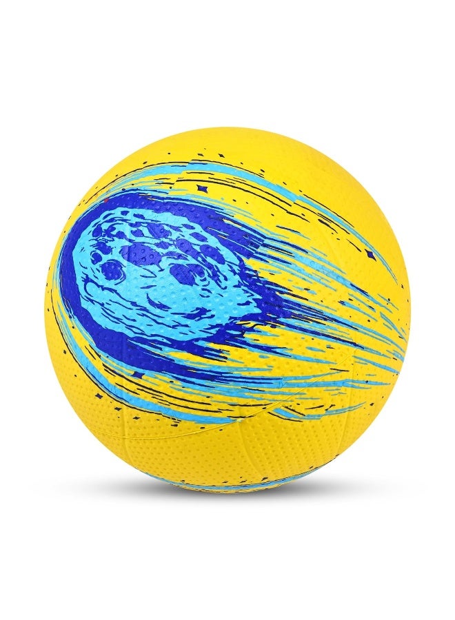 نيفيا كرة طائرة نيفيا كريتر مع مضخة هواء - المقاس: 4 (عبوة من قطعتين، أصفر/أزرق) - Image 4