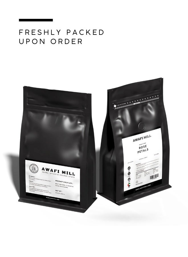 أباميك بتلات ورد مجففة فاخرة من أوافي ميل - عطرية ورقيقة 500 غرام | 17.6 أونصة - Image 5