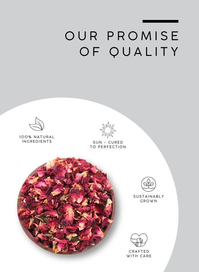 أباميك بتلات ورد مجففة فاخرة من أوافي ميل - عطرية ورقيقة 500 غرام | 17.6 أونصة - Image 4