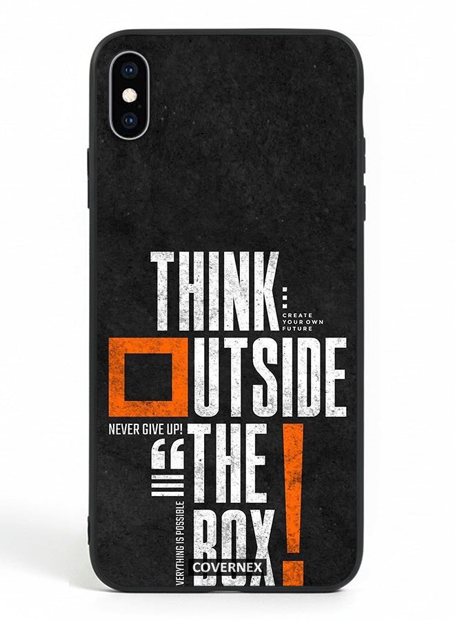 Covernex Apple iPhone Xs Max Protective Case Cover Printed Featuring Think Outside The Box - Image 2
