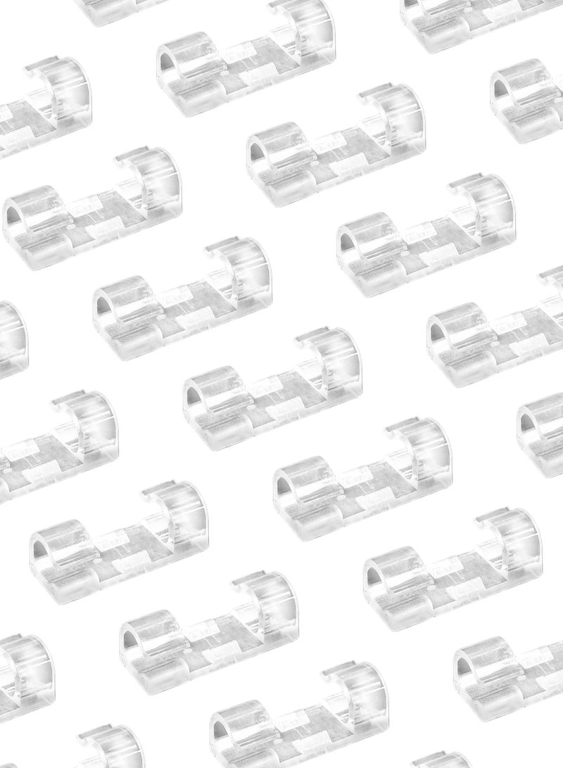 هاي-تيك حامل ومنظم الكابلات، حل إدارة الكابلات للمنزل والمكتب، حامل أسلاك متين وقابل لإعادة الاستخدام - Image 4