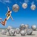 Shappy 12 Packs Moon Inflatable PVC Ball Bulk Gray Moon Shape Science Teaching Aids Planet Beach Ball for Kid Birthday Party Classroom Planetarium 16 Inch24 Inch - Image 2