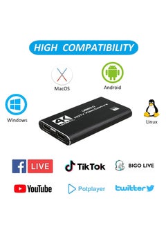 سيوسي بطاقة التقاط الفيديو HDMI 4K ، USB3.0 1080P 60FPS HD Ultra Low Latency ، بطاقة التقاط الألعاب للألعاب / البث المباشر / مؤتمرات الفيديو لنينتندو سويتش / PS4 / Xbox One / OBS / الكاميرا / الكمبيوتر  - Image 2