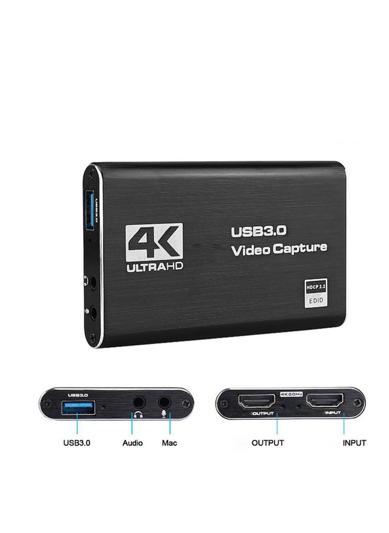 SYOSI HDMI Video Capture Card 4K, USB3.0 1080P 60FPS HD Ultra Low Latency, Game Capture Card for Gaming / Live Streaming / Videoconferencing for Nintendo Switch / PS4 / Xbox One / OBS / Camera / PC  - Image 1