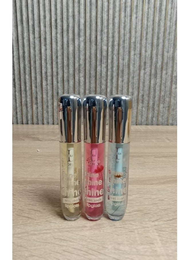 LORA Shine Wet Look Lipgloss 3 pieces - Image 1