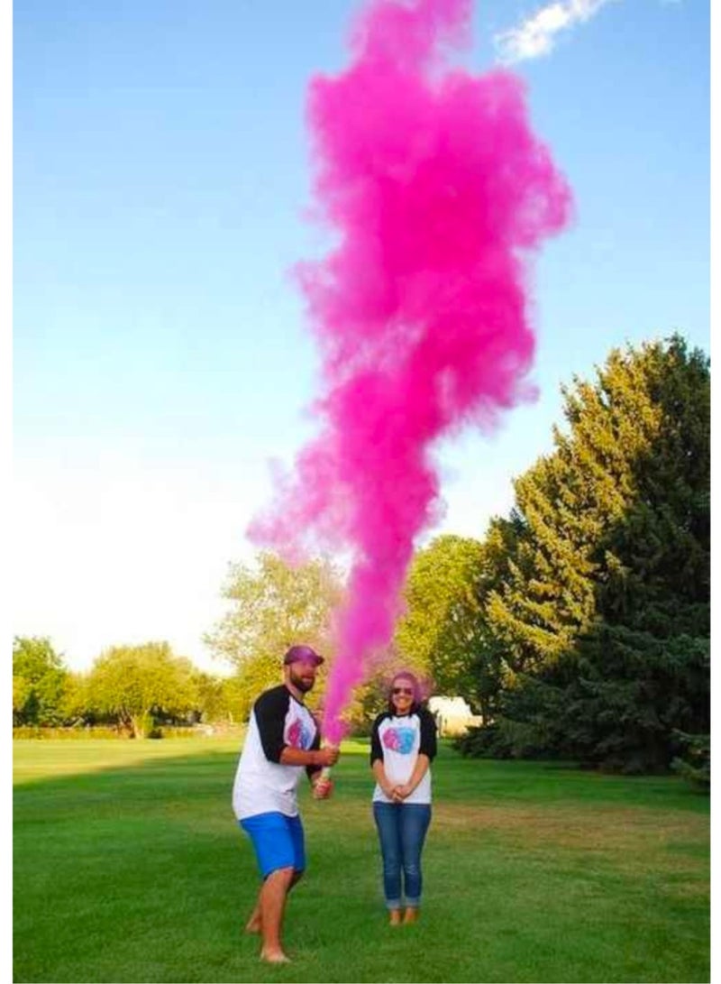 صندوق العاب مجموعة خراطيم البودرة المفاجئة للكشف عن الجنس، مقاس 40.64 سم لحفلة استقبال المولود الجديد، باللون الوردي - Image 2