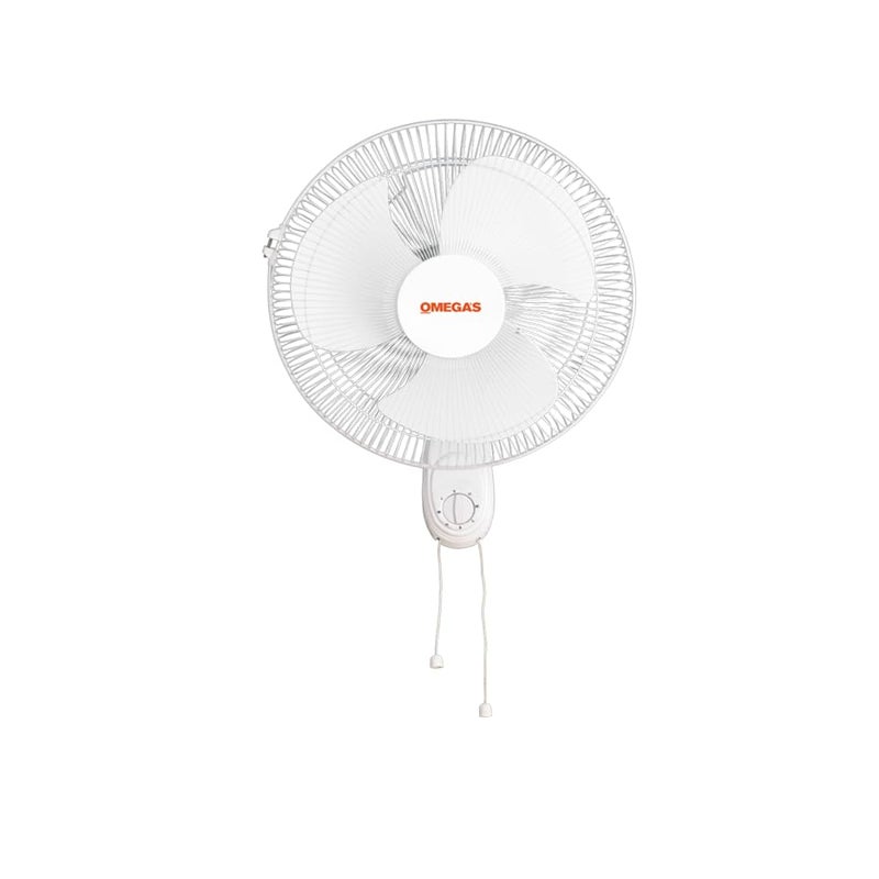 Omega's Omegas Breezy High speed 400 mm Wall Fan White  - Image 1