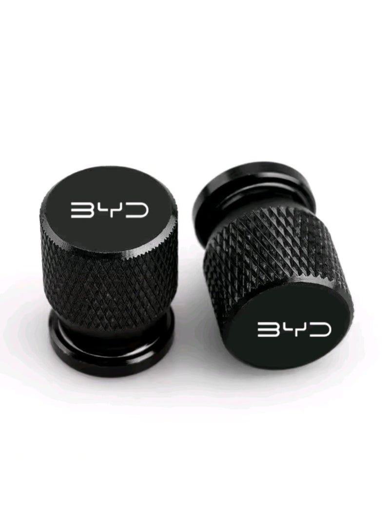 أغطية صمامات هواء إطارات السيارات (4 قطع) - ملحقات خارجية لسيارات BYD QIN Plus، وATTO 8، وSealion 5، وSong، وSeal 6 Plus، وجميع الموديلات الأخرى - Image 2