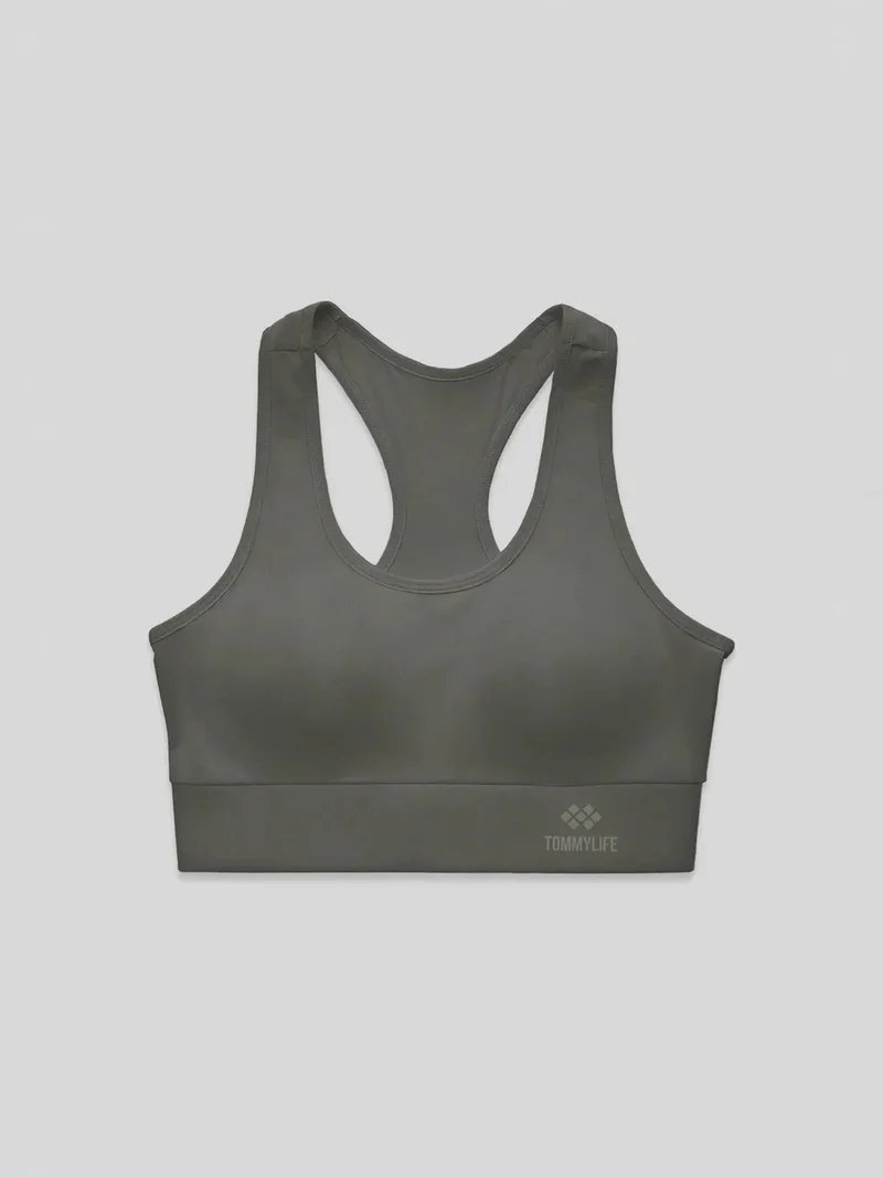 تومي لايف TOMMY Sleeveless Cropped Fitted Sports Top