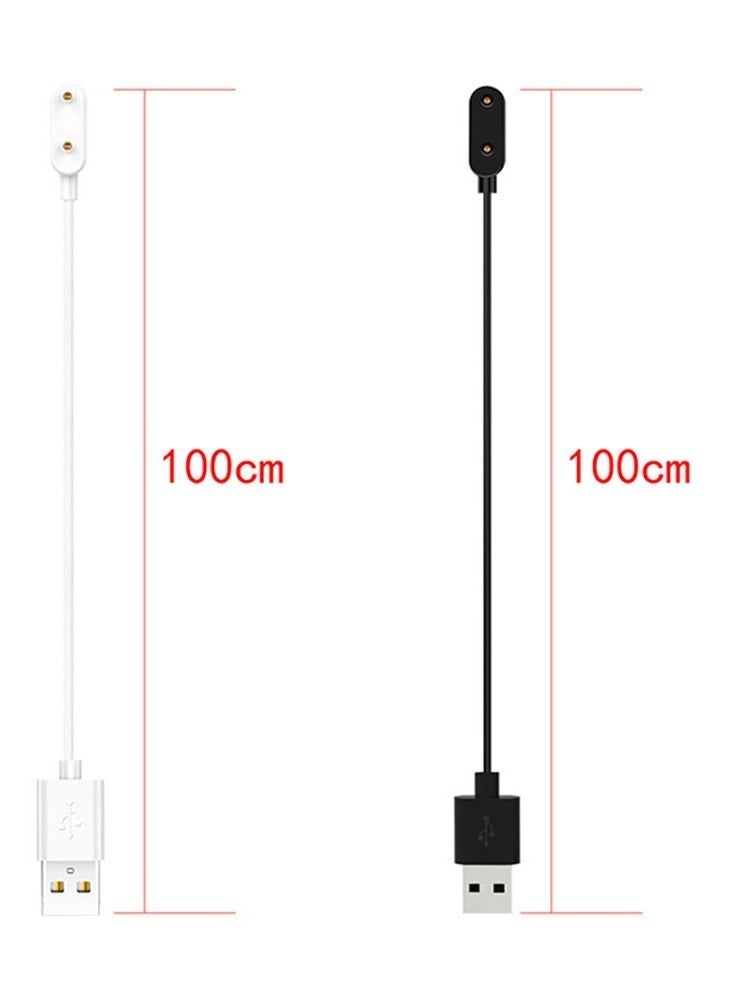 Youque 1M USB Charging Cable for Huawei Watch Fit 3/Huawei Watch Fit 2/Huawei Band 9/Huawei Band 8/Huawei Band 7/Huawei Band 6/Huawei Band 6 Pro/Honor Band 9/Honor Band 8/Honor Band 7/Honor Band 6/Honor Band 6 pro,Smart Watch Accessories Dock Charger Adapter Cable White - Image 2