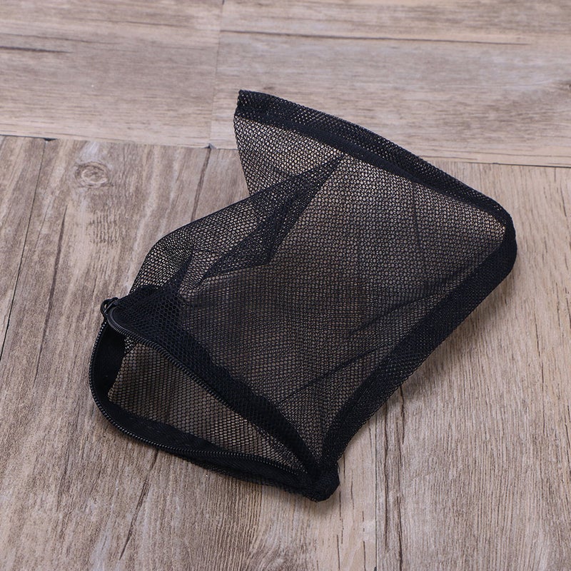 12pcs 25x40CM Zipper Nylon Mesh Filter Media Bag for Aquarium Garden Pond (Black) - Image 2