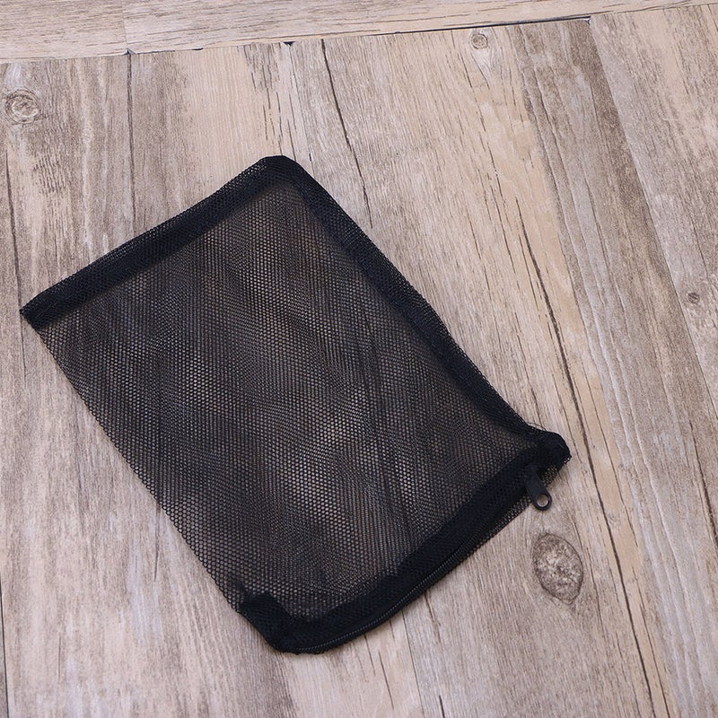 12pcs 25x40CM Zipper Nylon Mesh Filter Media Bag for Aquarium Garden Pond (Black) - Image 5