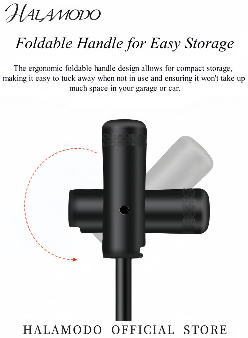 Bike Pump Bicycle Floor Pump Bike Tire Pumps Compatible with Presta and Schrader Valve Inflator High Pressure Portable Air Pump for Road Bike Car MTB Sports Balls - Image 2