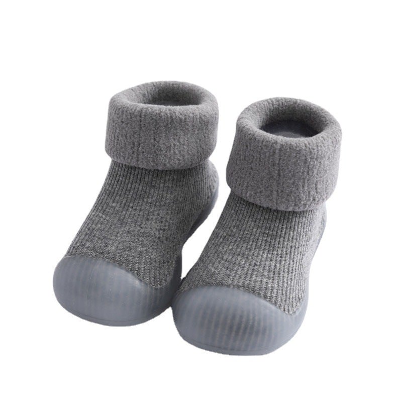 Autumn Winter Baby Toddler Socks Shoes Anti-Slip Soft Soled Pink (snow)  - Image 5