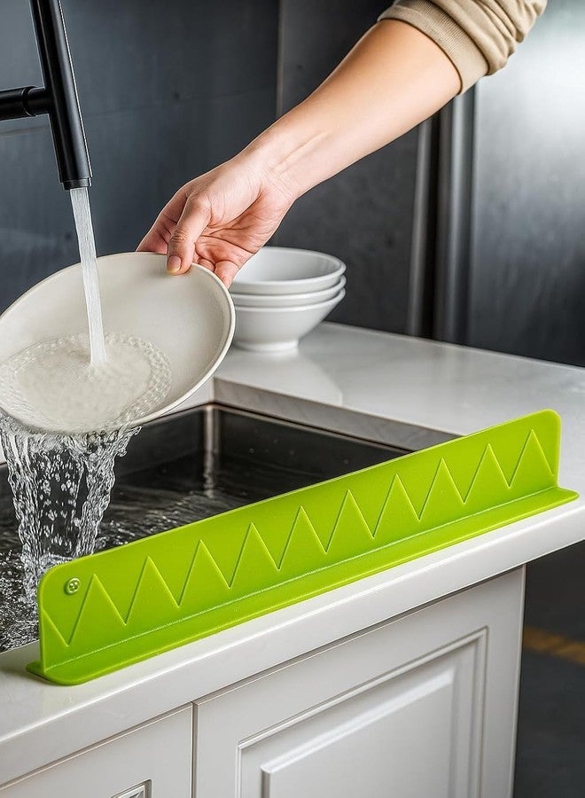 Dadhichi Zone 2 Pcs -Sink Anti-Splash Baffle Countertop Silicone Suction Cup Splash Guard, Kitchen Water Baffle Plate Splash Guard Anti-Splatter Board Flexible Blocking Barrier Kitchen Tools - Image 5