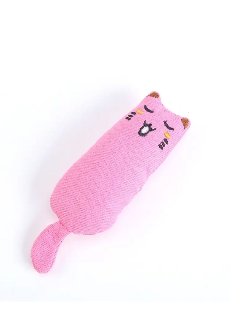 Catnip Toy Bite Resistant Catnip Plush Pillow Chew Toys Thumb Shape Teeth Grinding Catnip Pet Interactive Cloth Toy for Cat Teasing Relaxation for Cats