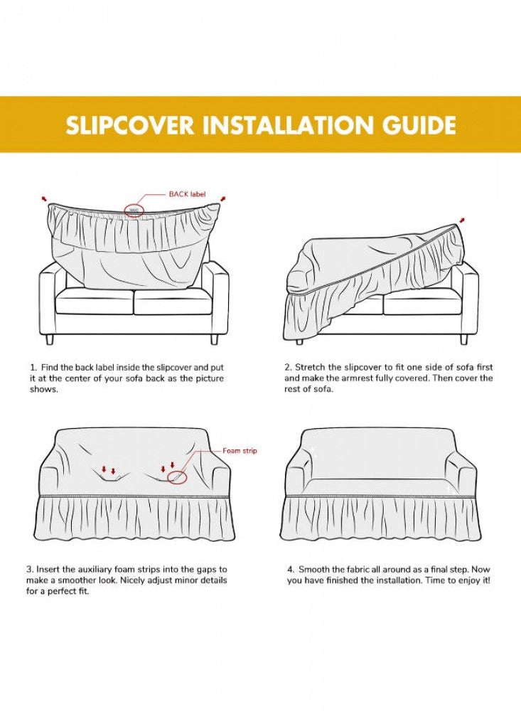 Stretch Sofa Cover Espresso