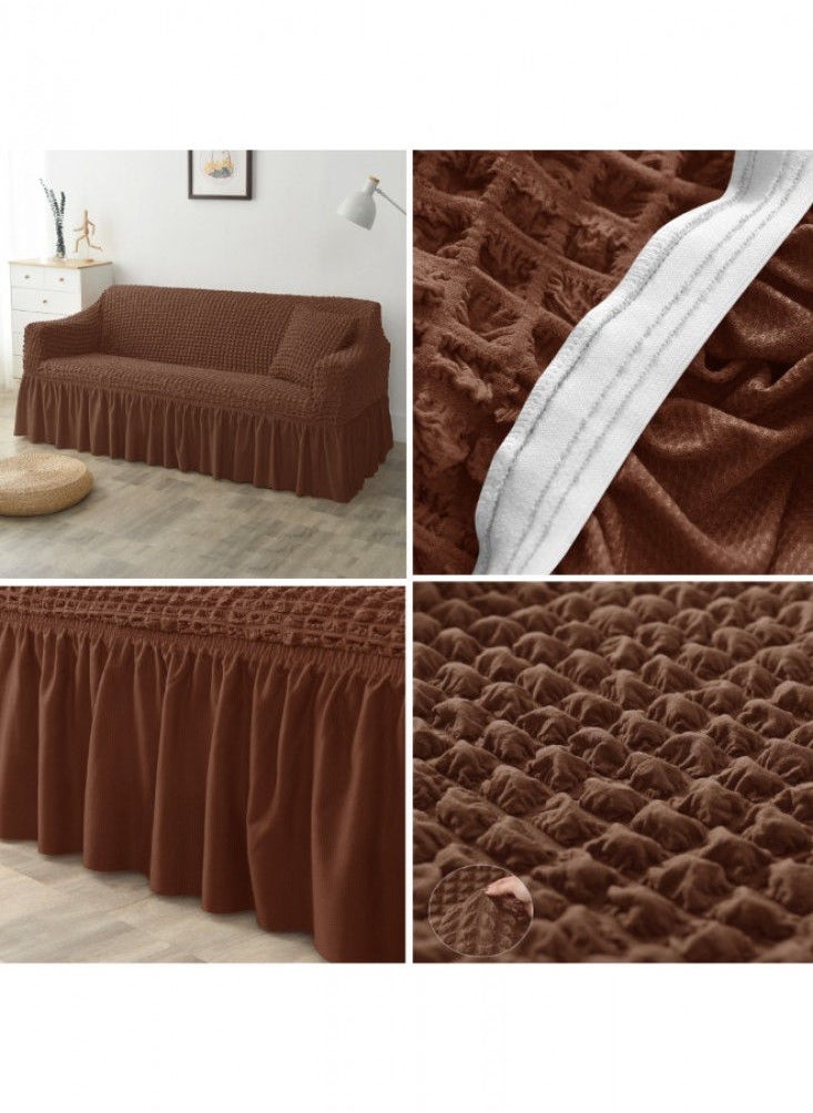 Stretch Sofa Cover Espresso