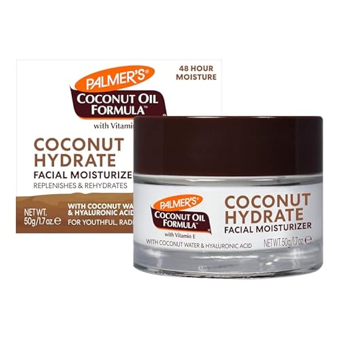 Palmer's Coconut Oil Formula Coconut Water Face Moisturizer, 1.7 Ounce Jar - Image 1