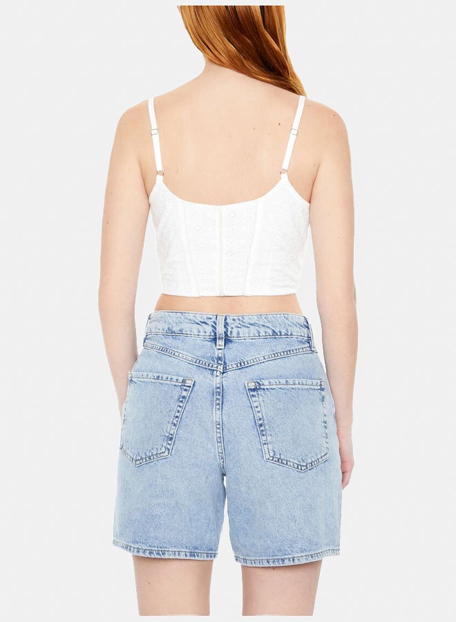 FOREVER 21 Floral Eyelet Bow Cami - Image 4