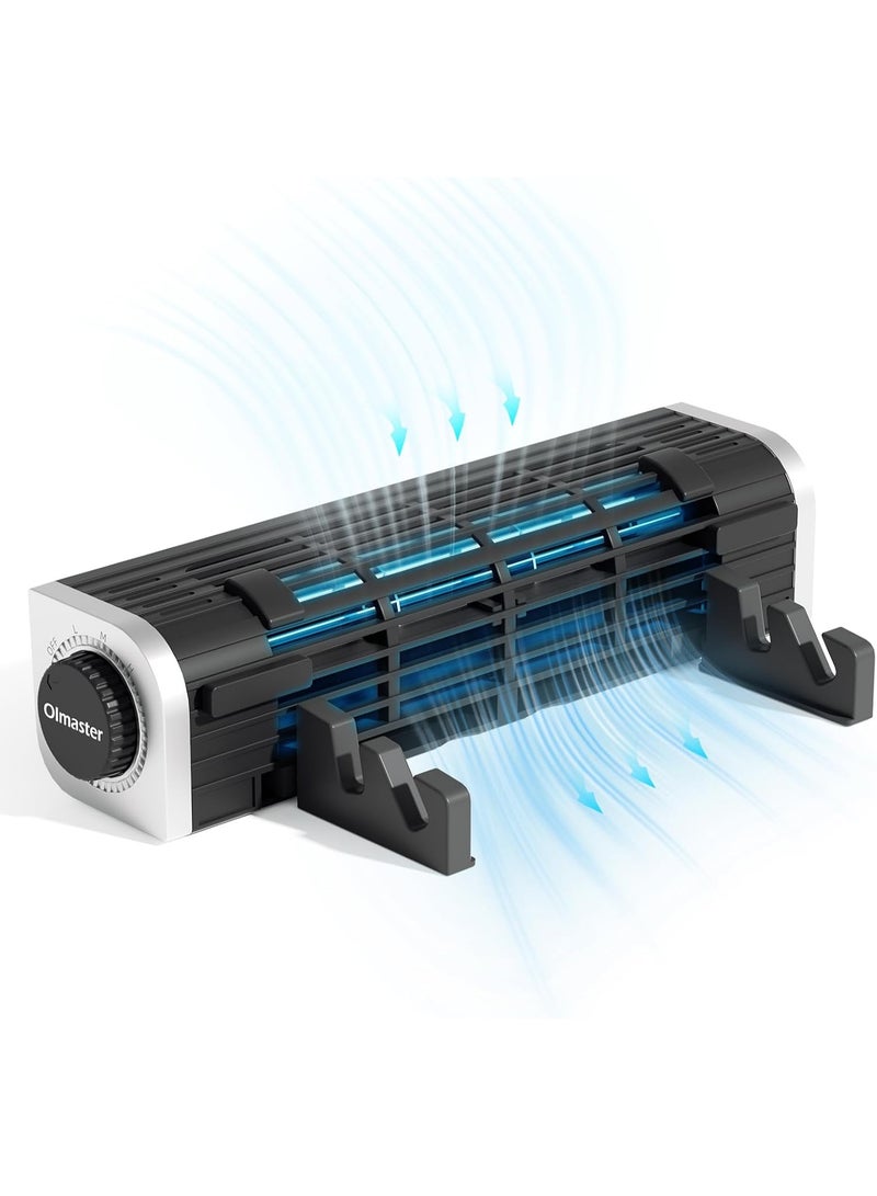 oimaster Tower Fans Laptop Cooler with Adjustable Stand, USB Laptop Cross-Flow Cooling Fan Pad & Phone Holder Perfect for Home Office School - Image 1