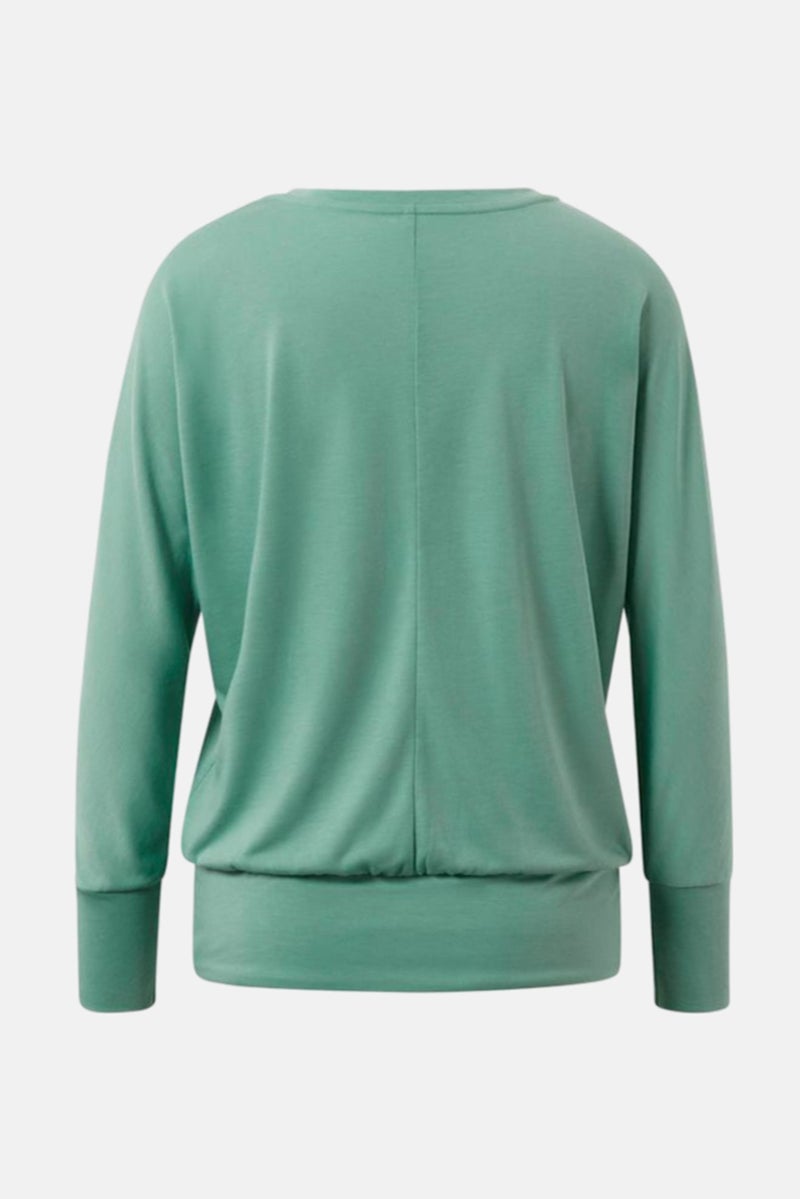 Tchibo Women Sportswear Fit Long Sleeve Training Top, Green - Image 3