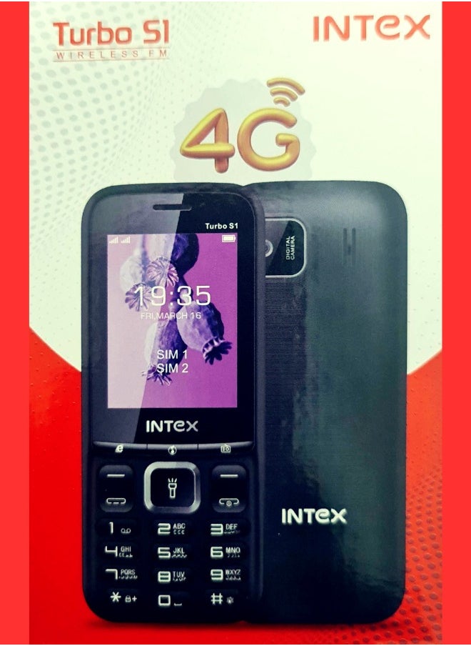 INTEX - Intex Turbo S1 4G Budget Phone with Dual SIM, Back Camera, and 1800mAh Battery - Image 1