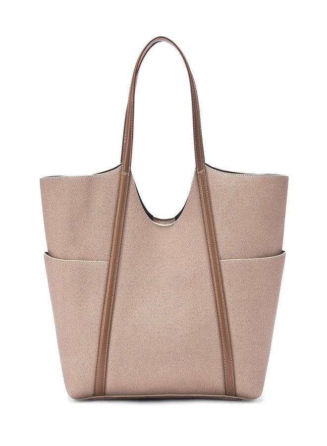 Lino Perros Monroe Evelyn Beige Tote Bag - Image 4