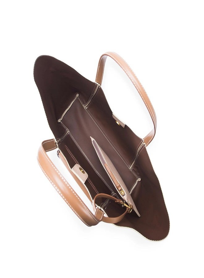 Lino Perros Monroe Evelyn Beige Tote Bag - Image 5