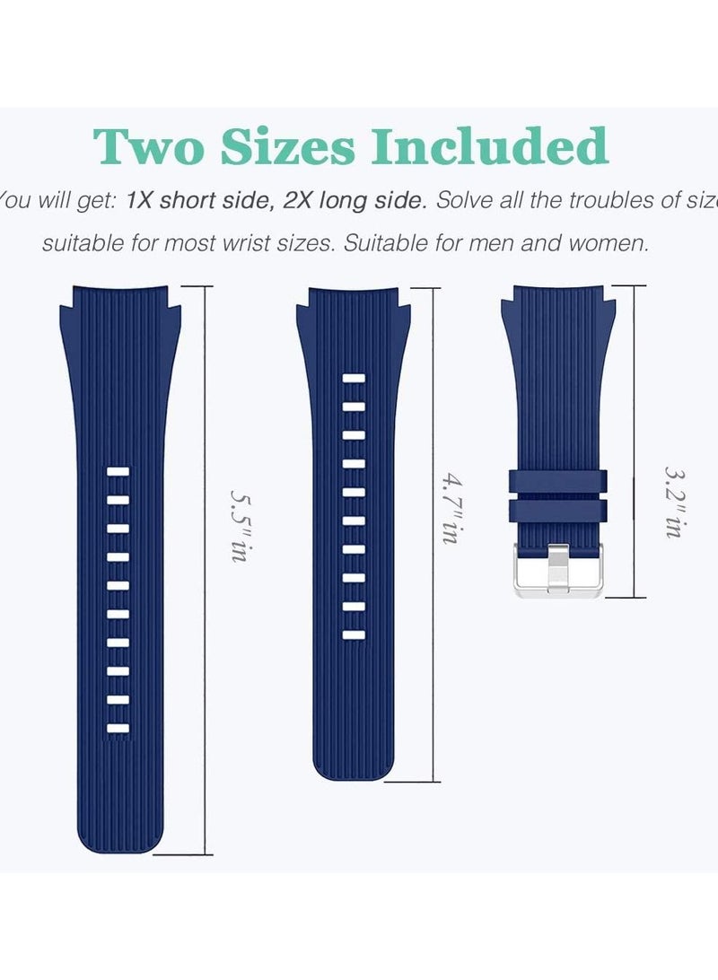 Soft Silicone Bands Bracelet Sports Strap for Men & Women for Samsung Gear S3 Frontier 42mm - Image 2