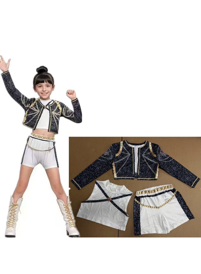 Hunter Witch Group Performance Costume Cos K-pop Girl Group K-pop Character i D Dress Children's Suit Anime Style