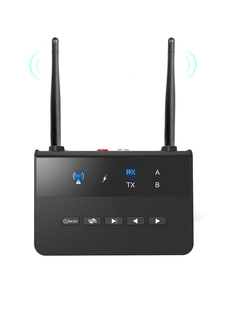 Generic 2 In1 80M Range Bluetooth 5.0 Receiver Transmitter CSR Aptx Audio Adapter 3.MM Audio TX RX RCA USB Wireless Dongle for TV PC Accessory  - Image 1