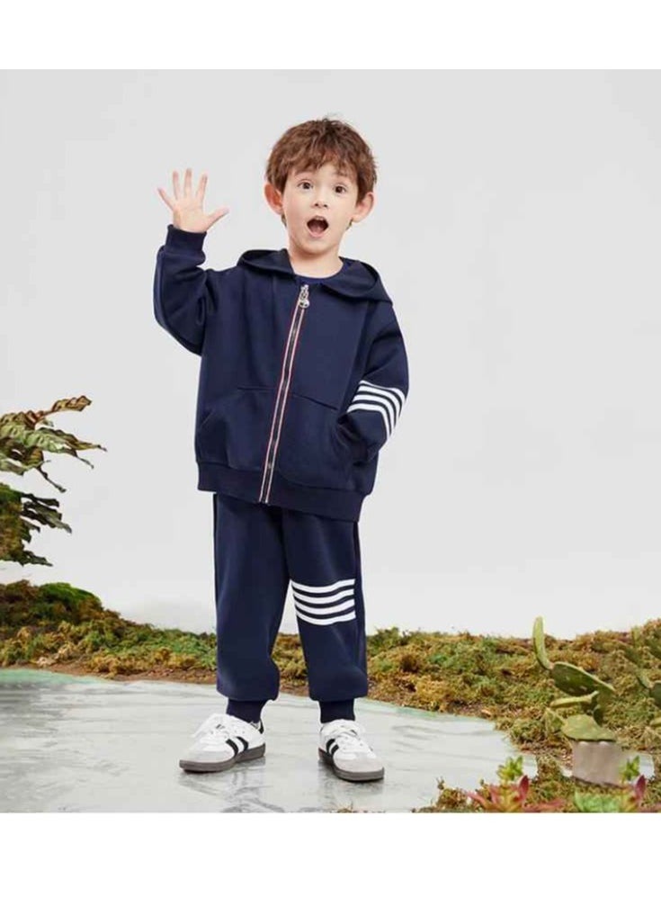 Snoopy - Children's Western Style Sports Hoodie Set - Image 1