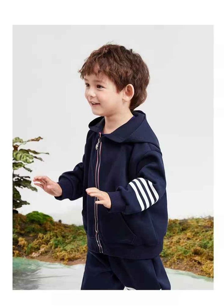Snoopy - Children's Western Style Sports Hoodie Set - Image 1