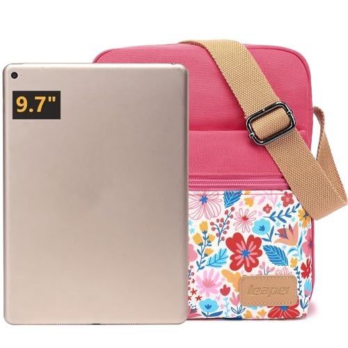 Leaper Girls Crossbody Purses 2 PCS Women Floral Messenger Bag Canvas Crossbody Bag and Purse Set for Women (SD07-Pink) - Image 4