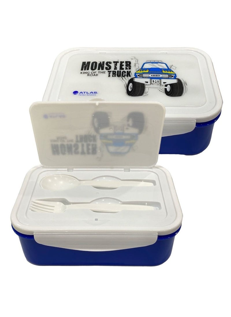 ATLAS 3-Compartment Lunch Box Multicolour  - Image 1